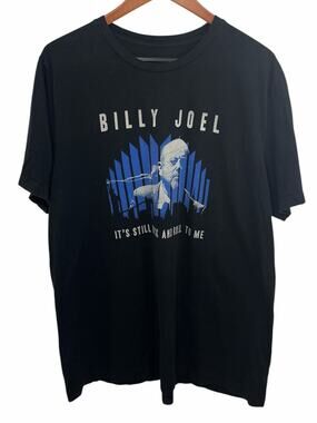 Billy Joel T Shirt 2018 MSG 100th Show XXL Black Concert Madison Square Garden